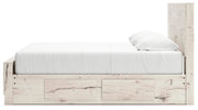 Lawroy King Panel Bed with Storage, Dresser and Mirror