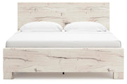Lawroy King Panel Bed with Storage, Dresser and Mirror
