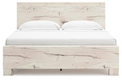 Lawroy King Panel Bed with Storage, Dresser and Mirror