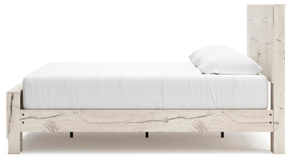 Lawroy King Panel Bed with Storage, Dresser and Mirror