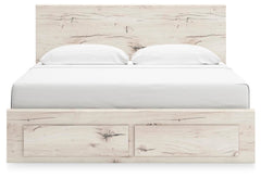 Lawroy King Panel Storage Bed, Dresser and Mirror