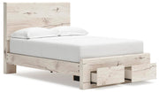 Lawroy Full Panel Storage Bed, Dresser, Mirror and Nightstand