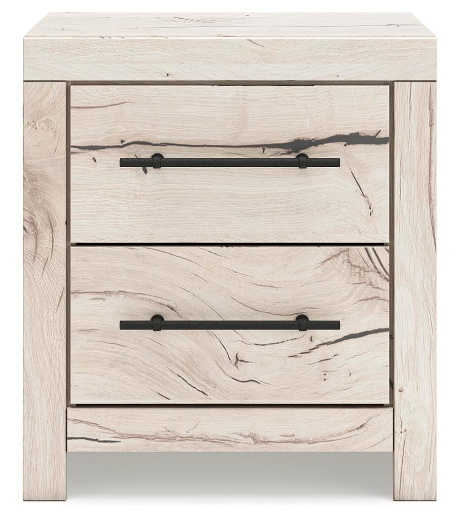 Lawroy Twin Panel Bed with Storage and Nightstand