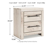 Lawroy Two Drawer Night Stand