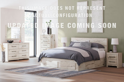 Lawroy Full Panel Bed with Storage, Dresser, Mirror, Chest and Nightstand