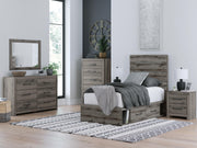 Urbanoore Twin Panel Storage Bed