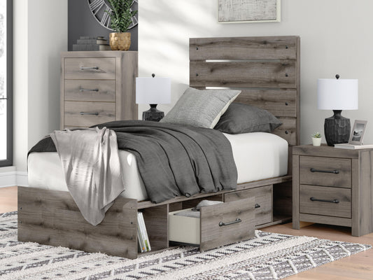 Urbanoore Twin Panel Bed with Storage