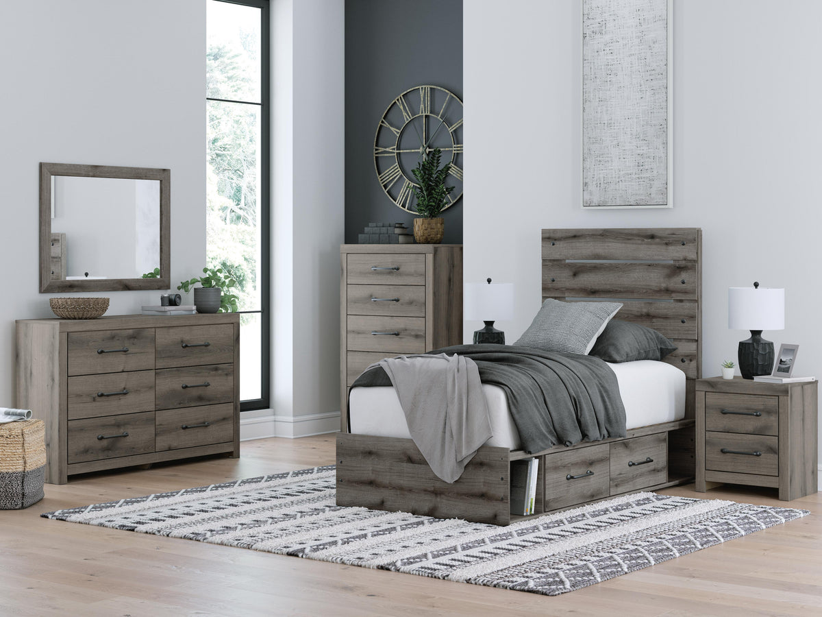 Urbanoore Twin Panel Bed with Storage