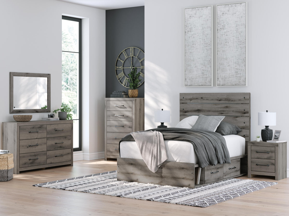 Urbanoore Full Panel Bed with Storage