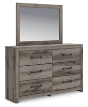 Graystorm Twin Panel Bed with Storage, Dresser, Mirror and Chest