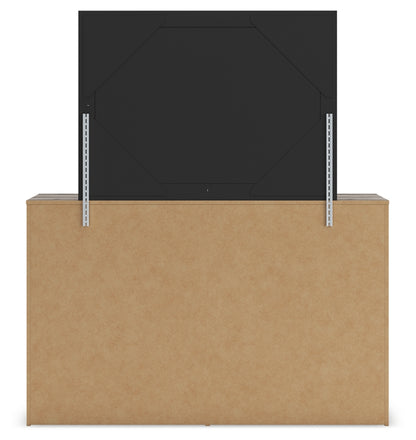 Graystorm Full Panel Bed with Storage, Dresser, Mirror, Chest and Nightstand