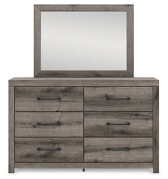 Graystorm Twin Panel Storage Bed, Dresser and Mirror