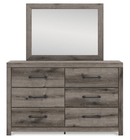 Graystorm Full Panel Bed, Dresser and Mirror