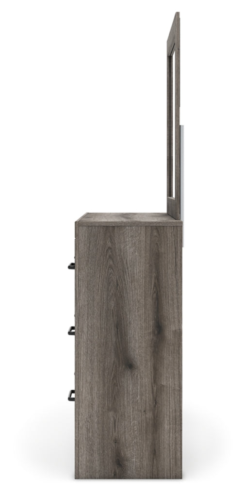 Graystorm Twin Panel Bed with Storage, Dresser, Mirror, Chest and Nightstand