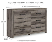 Urbanoore Six Drawer Dresser