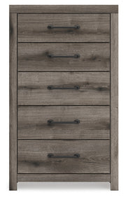 Graystorm King Panel Bed, Dresser, Mirror and Chest