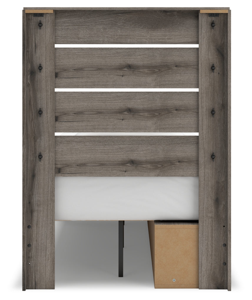 Urbanoore Twin Panel Storage Bed