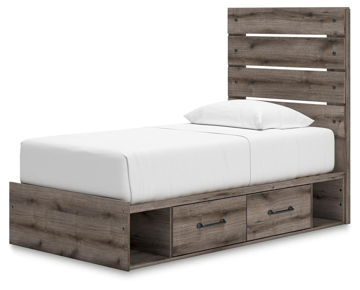Urbanoore Twin Panel Bed with Storage