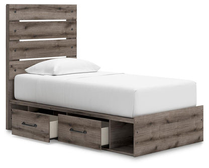 Urbanoore Twin Panel Bed with Storage