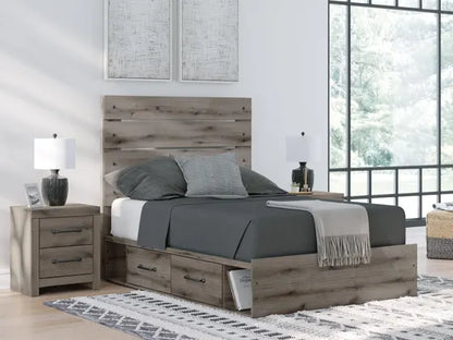 Urbanoore Queen Panel Storage Bed