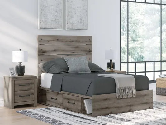 Urbanoore Queen Panel Storage Bed