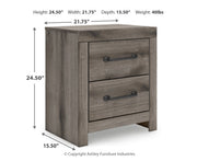 Graystorm Full Panel Bed, Dresser, Mirror and Nightstand