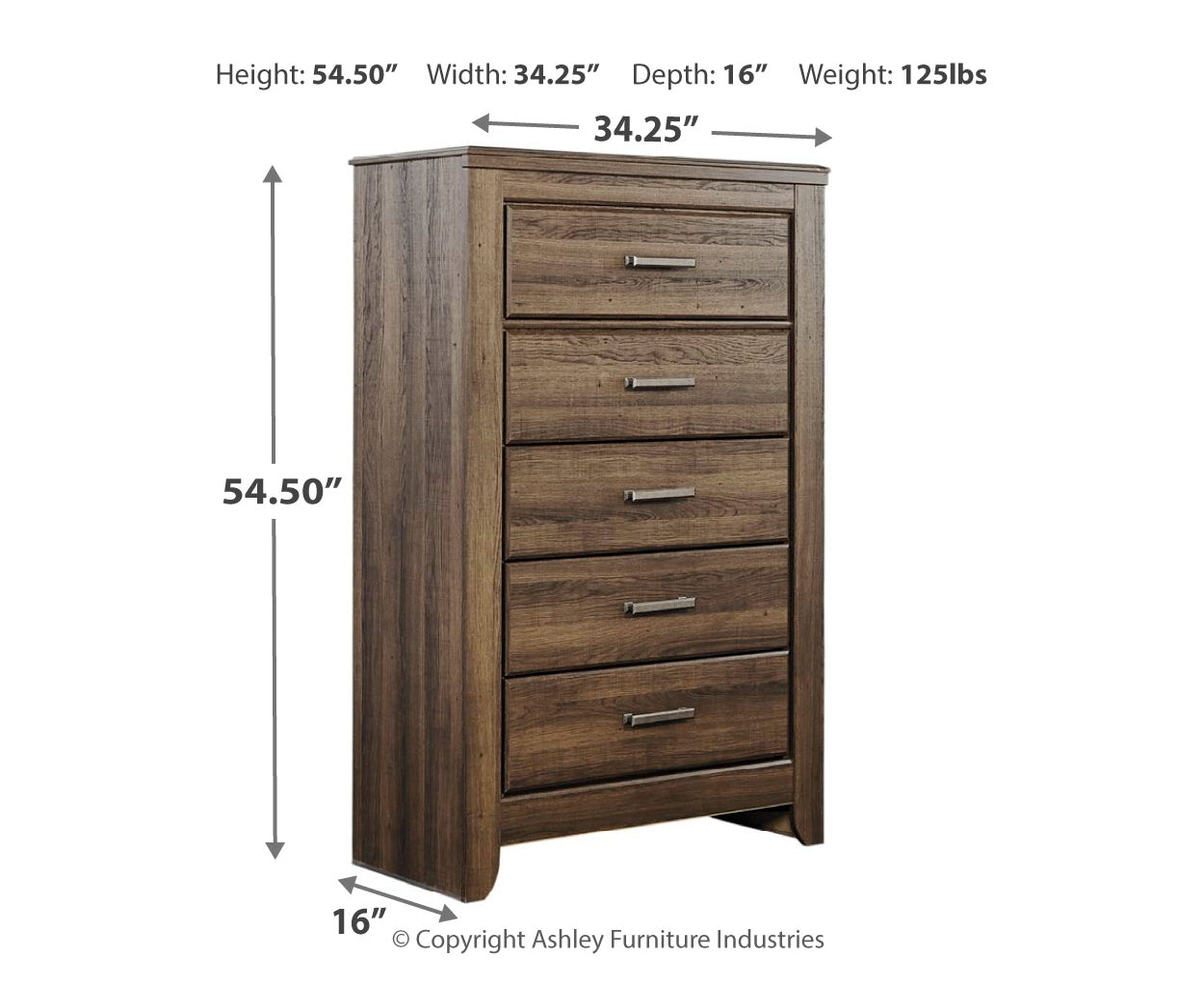 Juararo Queen Poster Bed with Mirrored Dresser, Chest and Nightstand