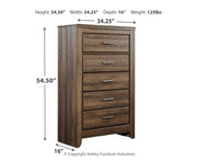 Juararo Queen Poster Bed with Mirrored Dresser, Chest and Nightstand