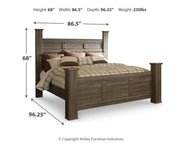 Juararo California King Poster Bed