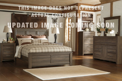 Juararo Queen Panel Bed, Dresser, Mirror and Nightstand