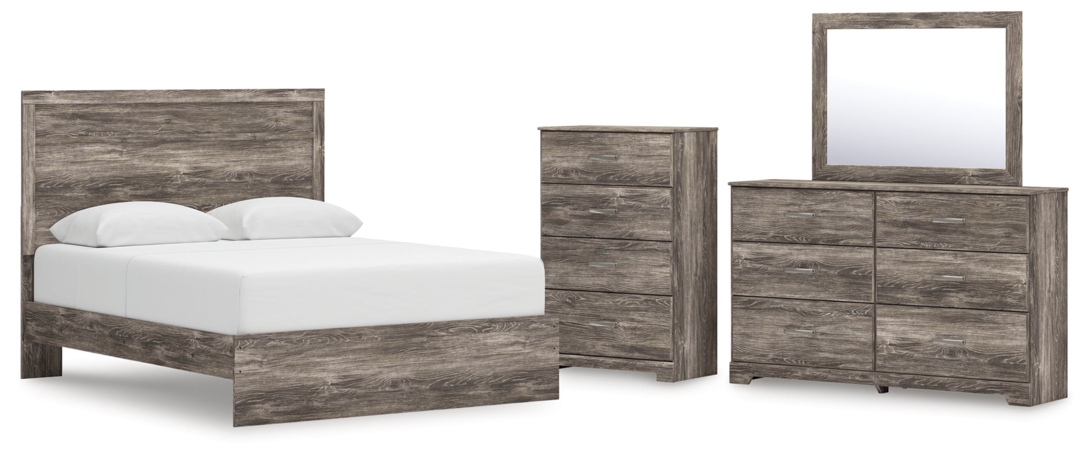 Ralinksi Queen Panel Bed, Dresser, Mirror and Chest