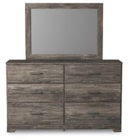 Ralinksi Full Panel Bed with Mirrored Dresser and Nightstand