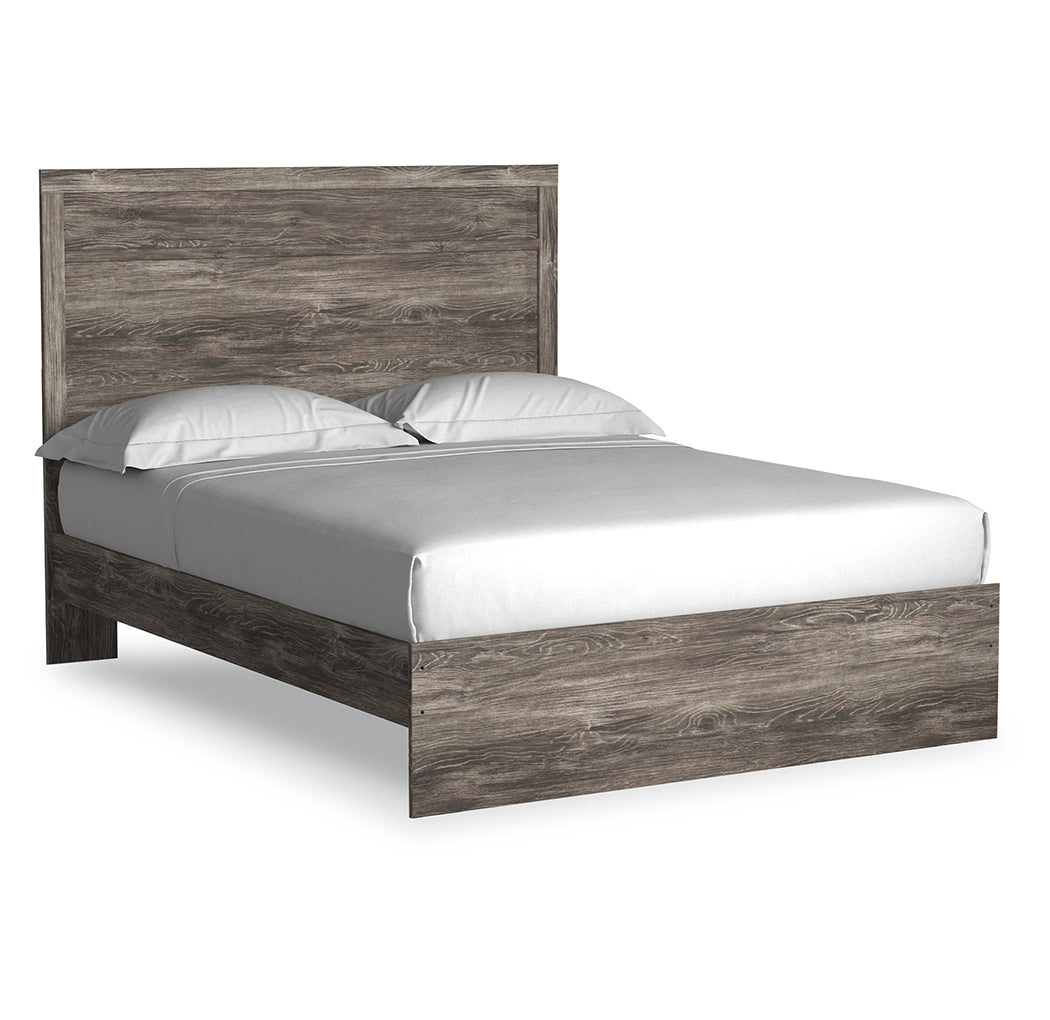 Ralinksi Queen Panel Bed with Mirrored Dresser and Nightstand