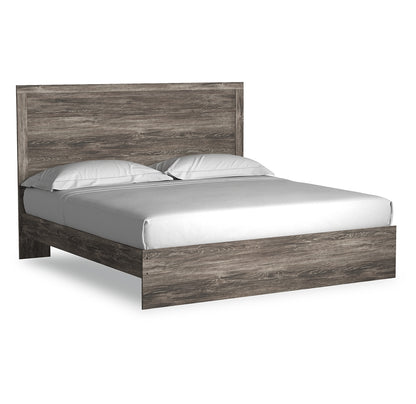 Ralinksi King Panel Bed with Mirrored Dresser