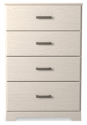 Stelsie Twin Panel Bed with Mirrored Dresser, Chest and Nightstand