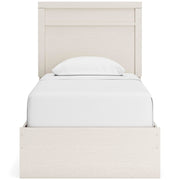 Stelsie Twin Panel Bed with Mirrored Dresser