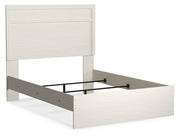 Stelsie Full Panel Bed with Mirrored Dresser and Nightstand