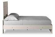Stelsie Queen Panel Bed with Mirrored Dresser and Nightstand