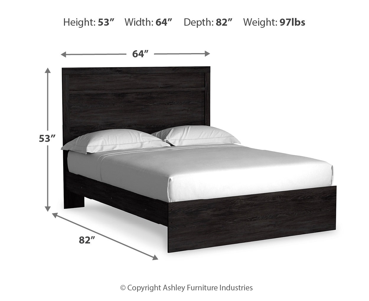 Belachime Queen Panel Bed with Mirrored Dresser and Nightstand