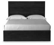 Belachime Queen Panel Bed with Mirrored Dresser, Chest and Nightstand