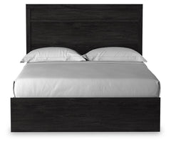 Belachime Queen Panel Bed with Mirrored Dresser, Chest and Nightstand