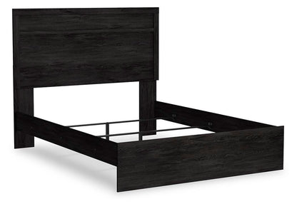 Belachime Queen Panel Bed with Mirrored Dresser and Nightstand