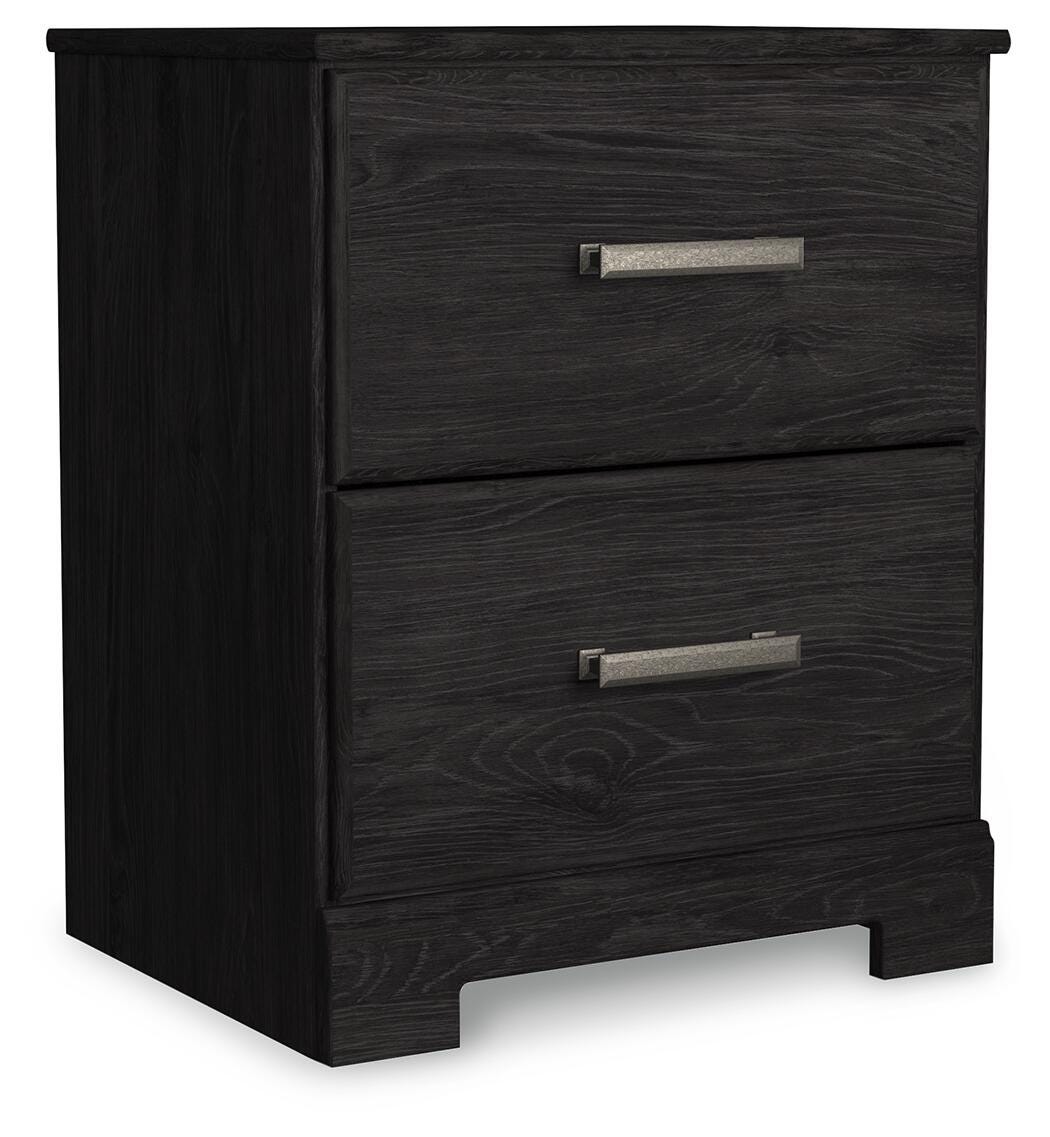 Belachime King Panel Bed and Nightstand