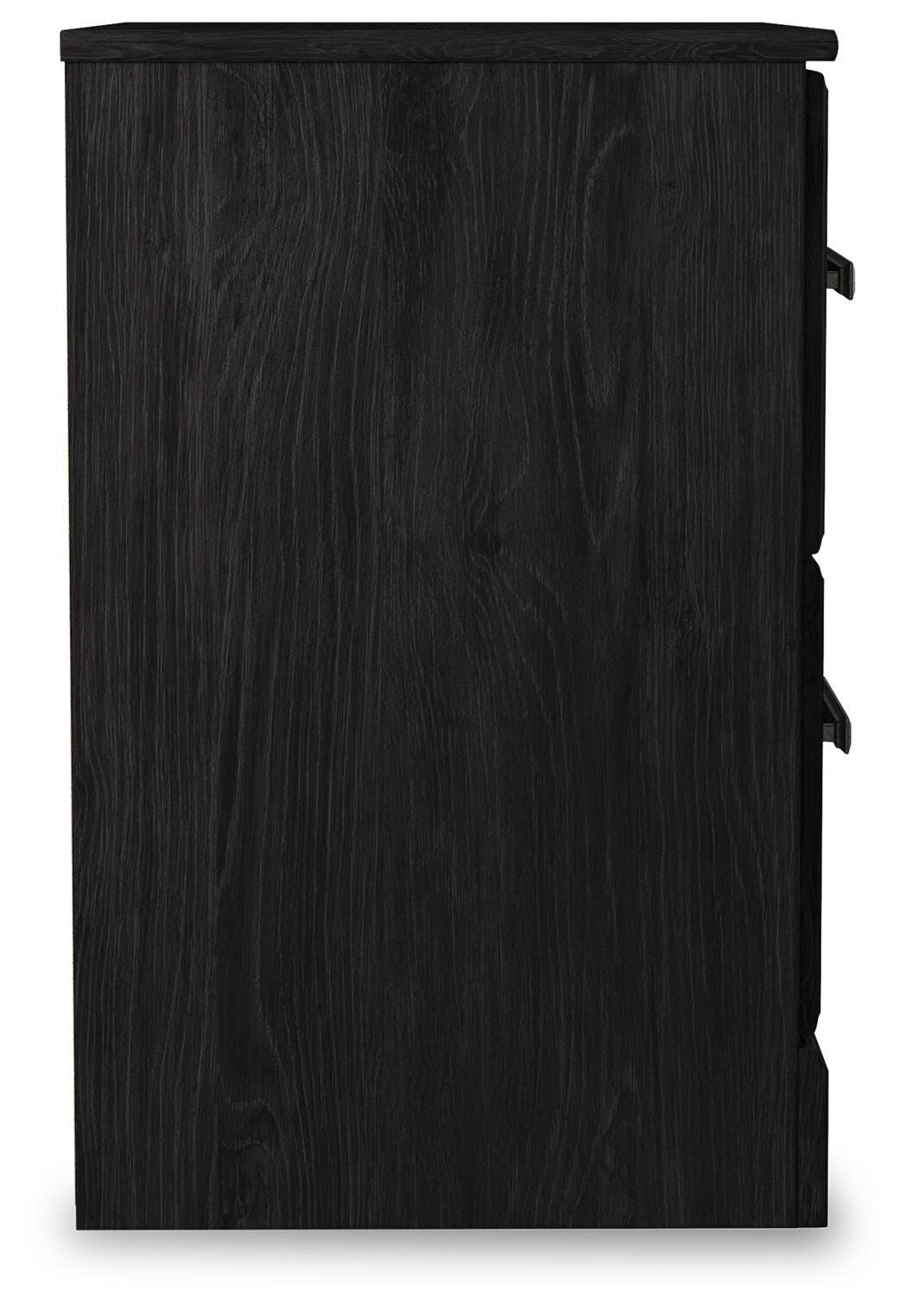 Belachime Full Panel Bed with Mirrored Dresser and Nightstand