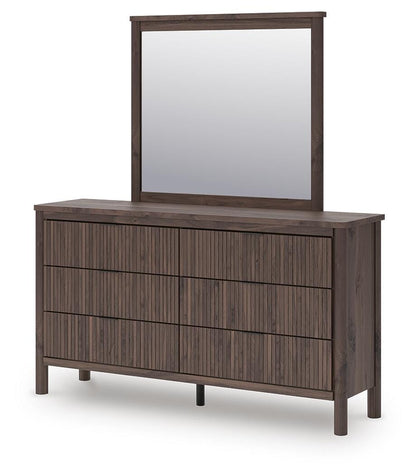 Pamytta King Panel Bed, Dresser, Mirror and Nightstand