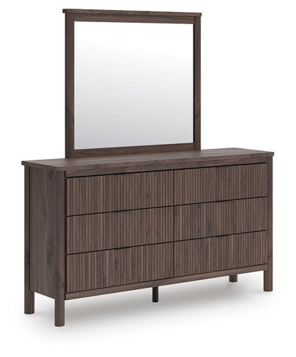 Pamytta King Panel Bed, Dresser, Mirror and Nightstand