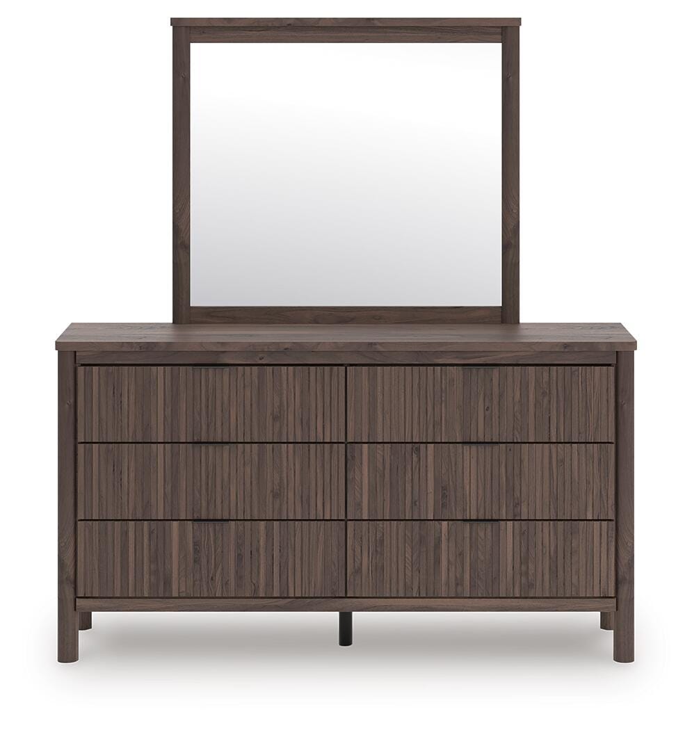 Pamytta King Panel Bed, Dresser, Mirror and Nightstand