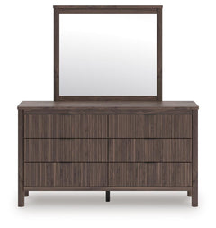 Pamytta King Panel Bed, Dresser, Mirror and Nightstand