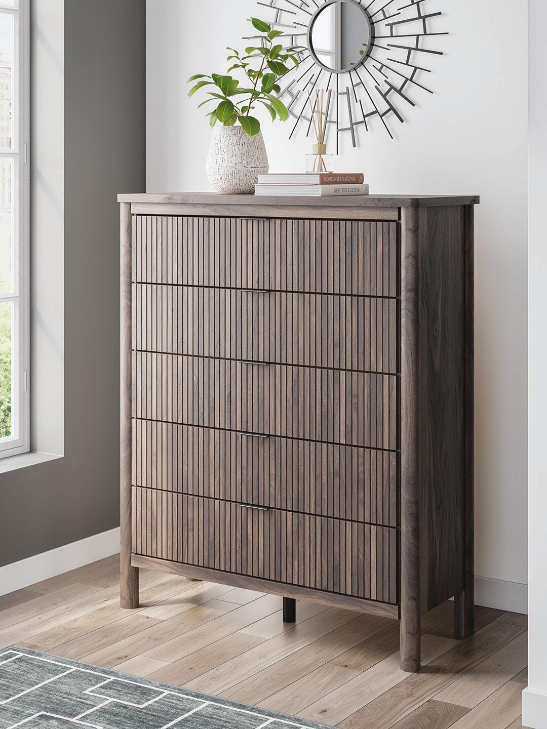 Cadmori Five Drawer Wide Chest