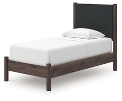Cadmori Twin Upholstered Panel Platform Bed